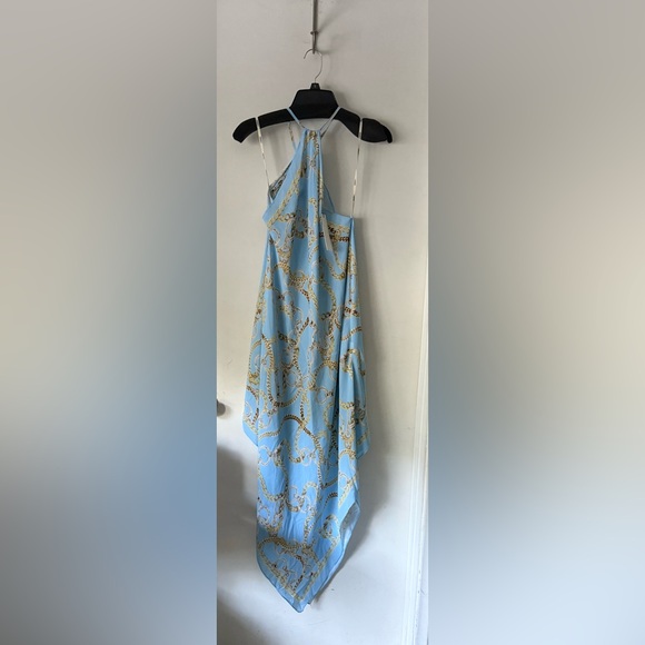 L’ AGENCE🔥🌴 Elise Chain print halter Cover up Dress - Picture 6 of 11